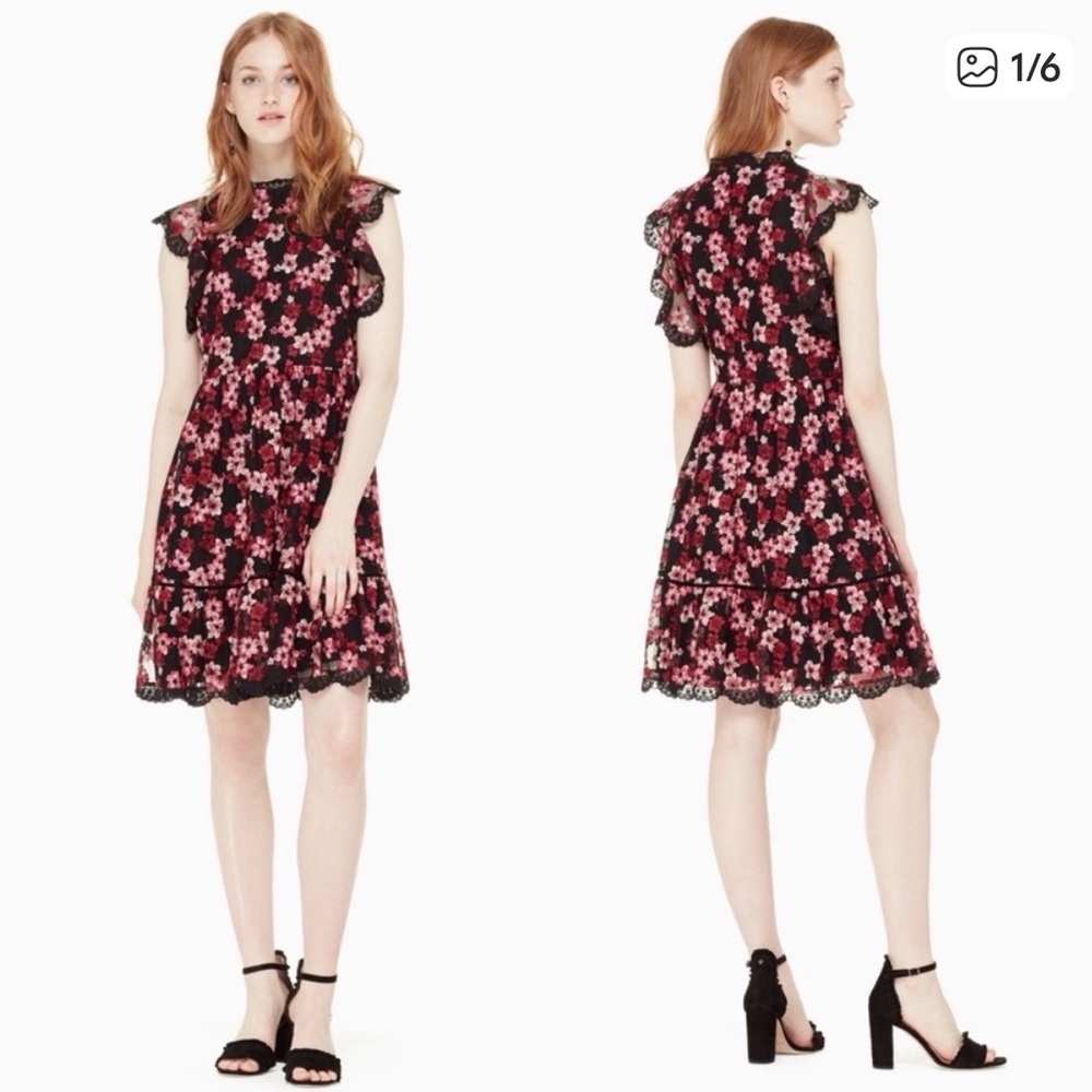 Kate Space Luxury Floral Lace Dress Size 4